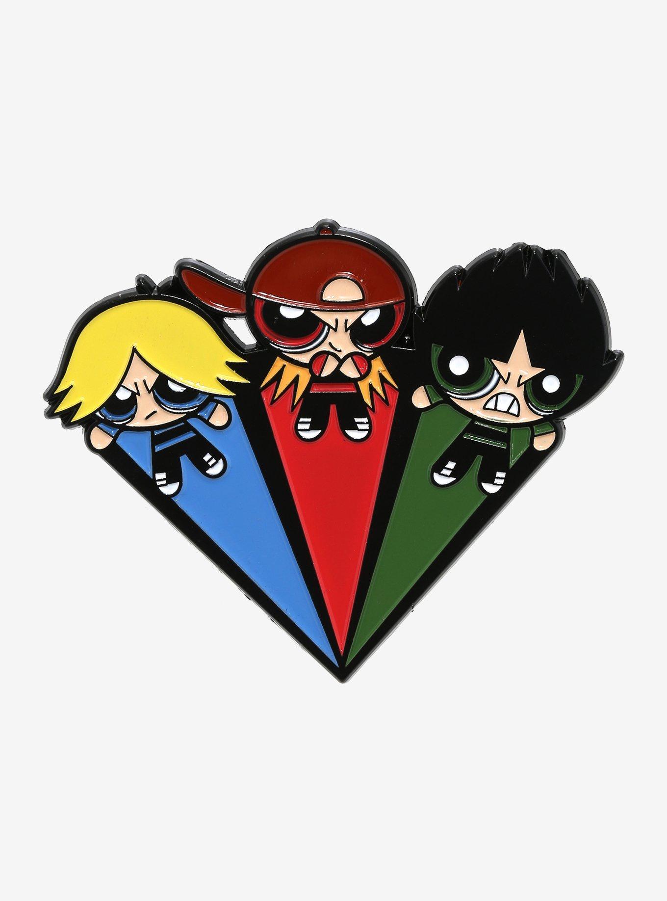 The Powerpuff Girls Rowdyruff Boys Trio Enamel Pin, , hi-res