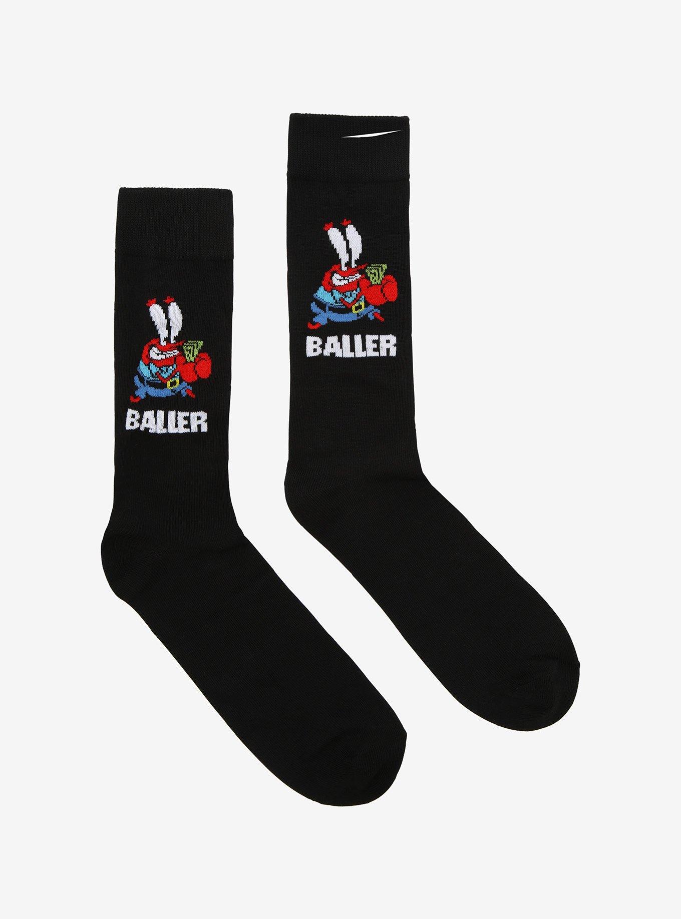 SpongeBob SquarePants Mr. Krabs Baller Crew Socks, , hi-res