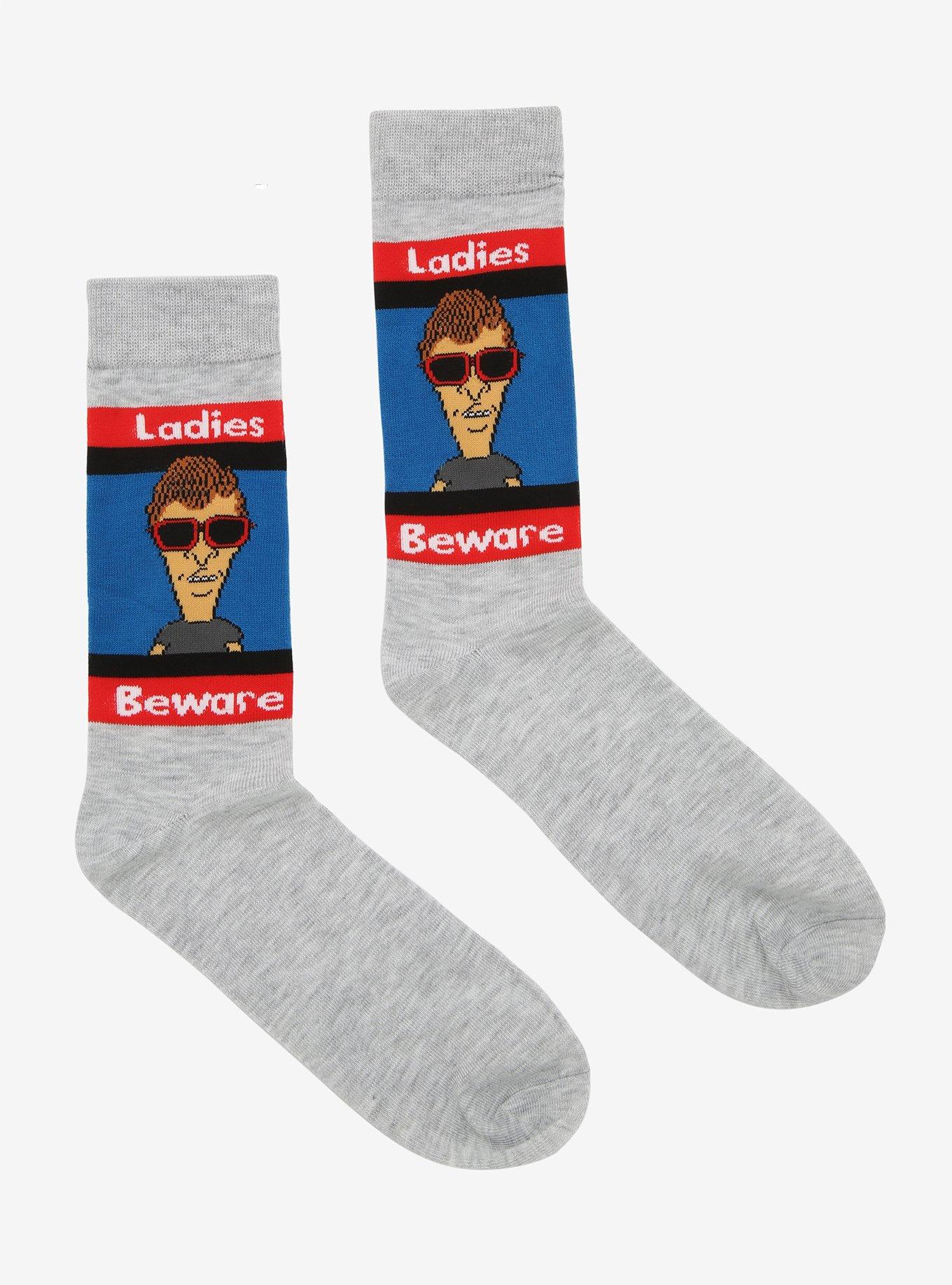 Beavis And Butt-Head Ladies Beware Crew Socks, , hi-res