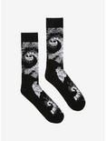 The Nightmare Before Christmas Jack Tie-Dye Swirls Crew Socks, , hi-res