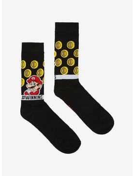 Super Mario Bros. Winning Coins Crew Socks, , hi-res