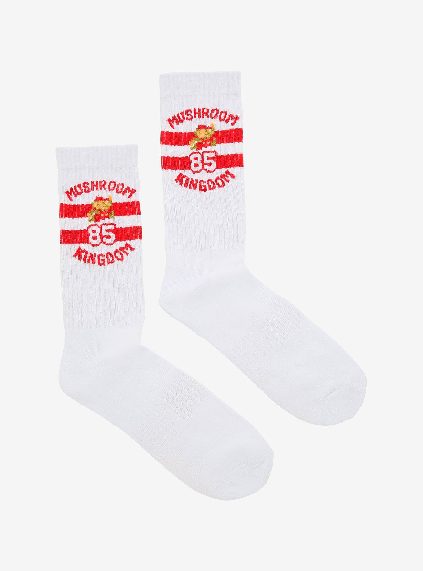 Super Mario Bros. Retro Mushroom Kingdom Crew Socks, , hi-res
