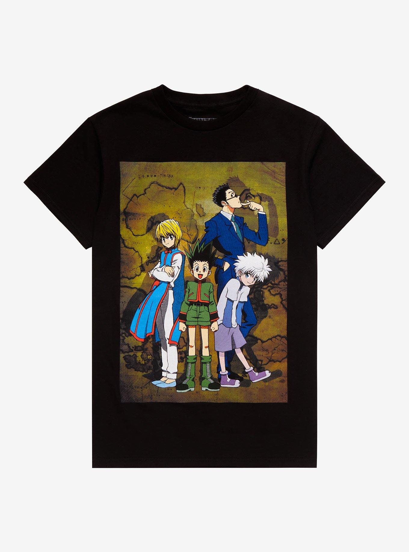 Hunter X Hunter Group Map T-Shirt, BLACK, hi-res