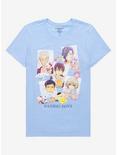 Sanrio Boys Group Collage T-Shirt, BLACK, hi-res