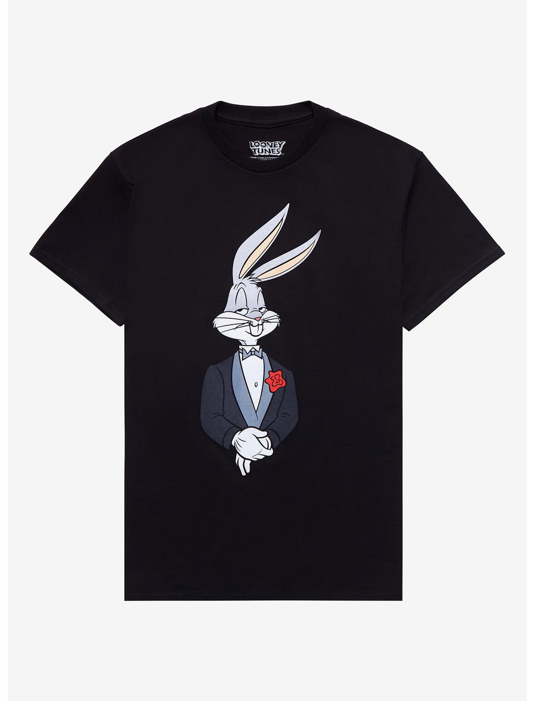 Looney Tunes Bugs Bunny Tuxedo T-Shirt, BLACK, hi-res
