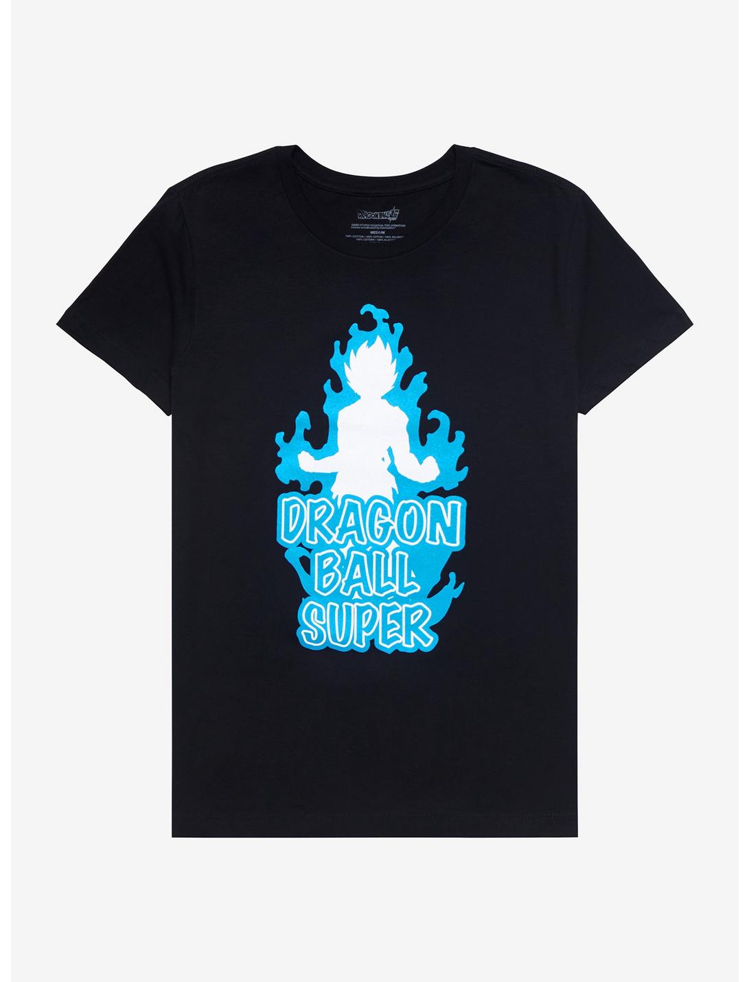 Dragon Ball Super Goku Blue Silhouette T-Shirt, BLACK, hi-res