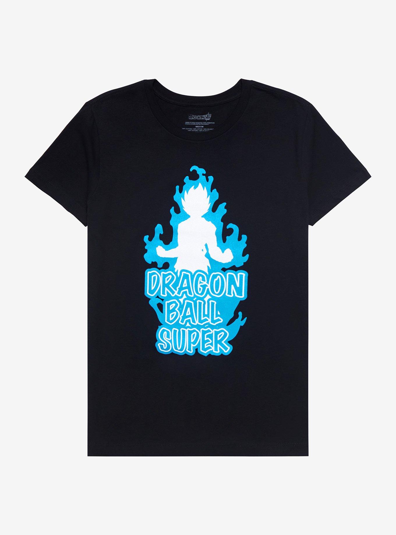 Dragon Ball Super Goku Blue Silhouette T-Shirt, BLACK, hi-res