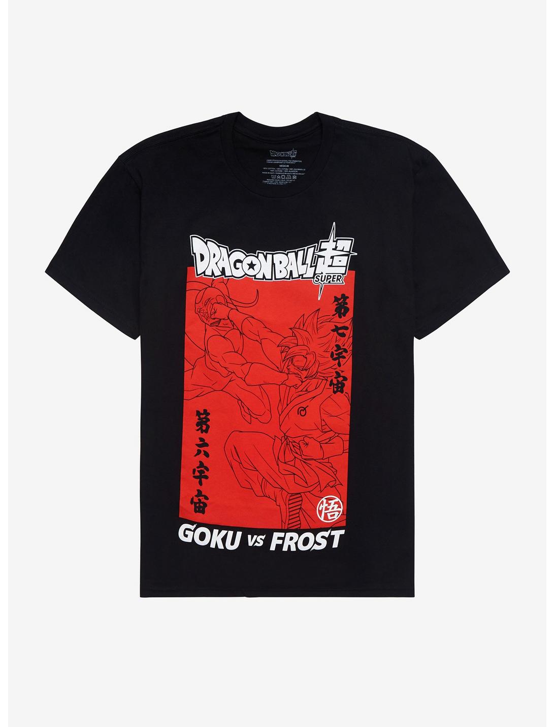 Dragon Ball Super Goku Vs. Frost T-Shirt, BLACK, hi-res