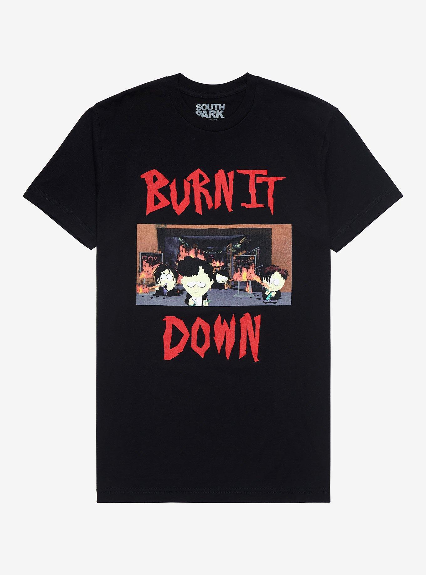 South Park Burn It Down T-Shirt, BLACK, hi-res