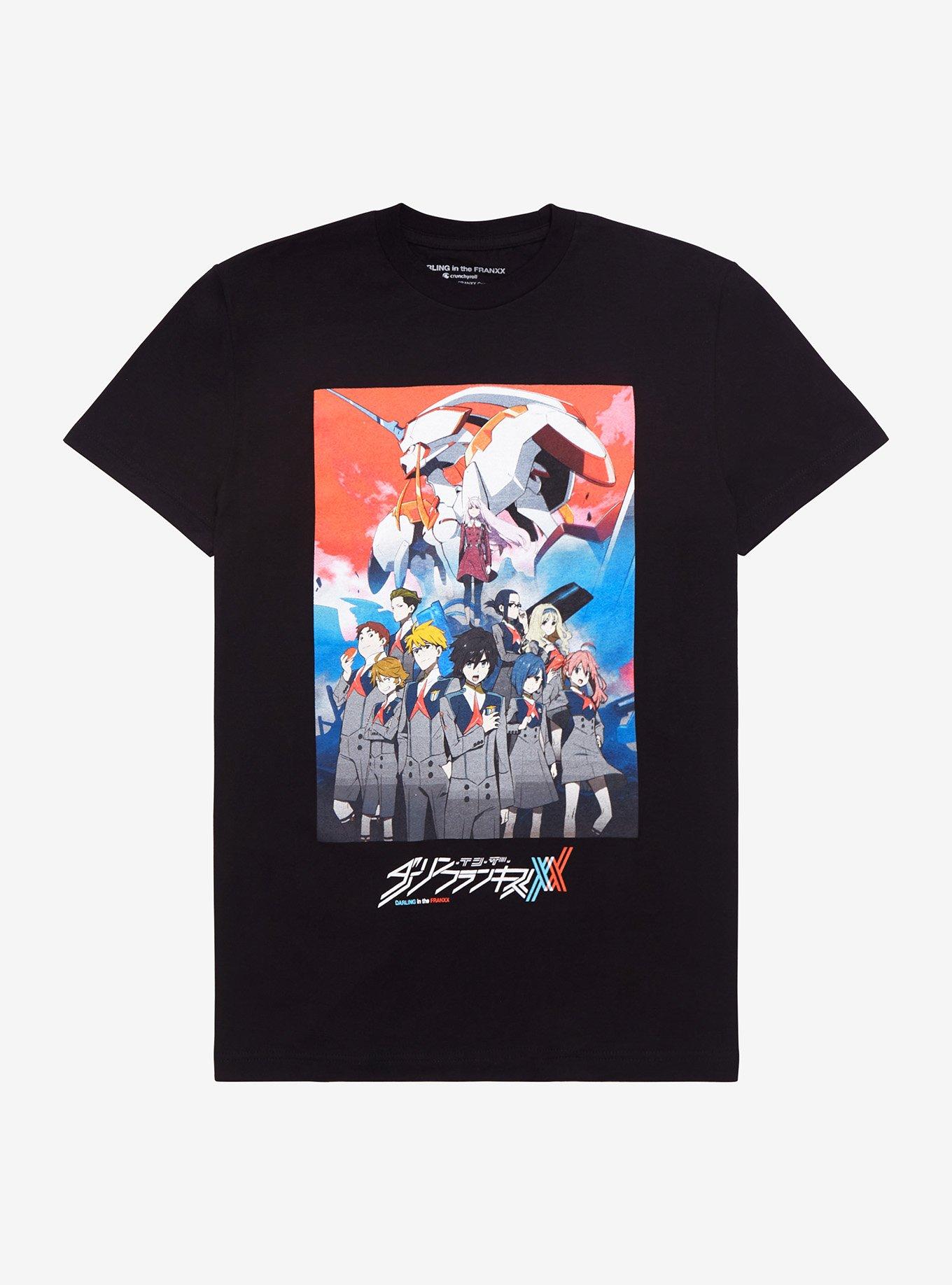 Darling In The Franxx Poster T-Shirt, BLACK, hi-res