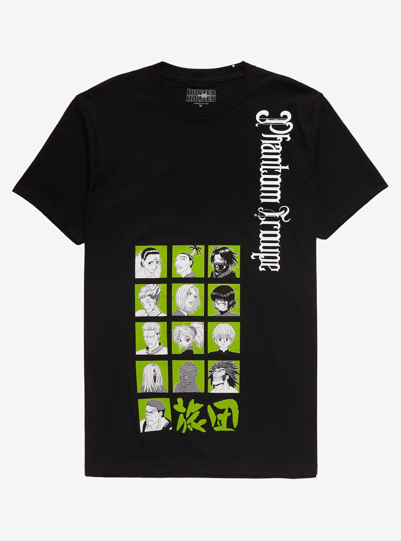 Hunter X Hunter Phantom Troupe Roster T-Shirt, BLACK, hi-res