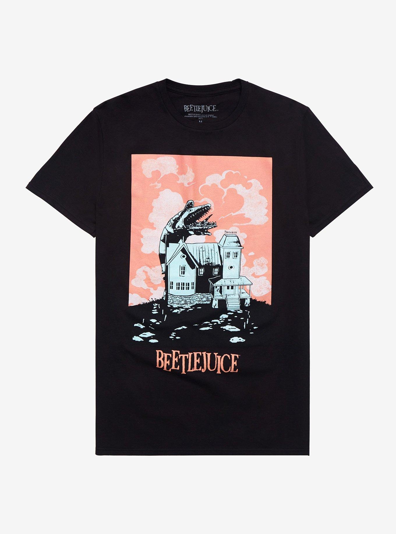 Beetlejuice Sandworm House T-Shirt, BLACK, hi-res