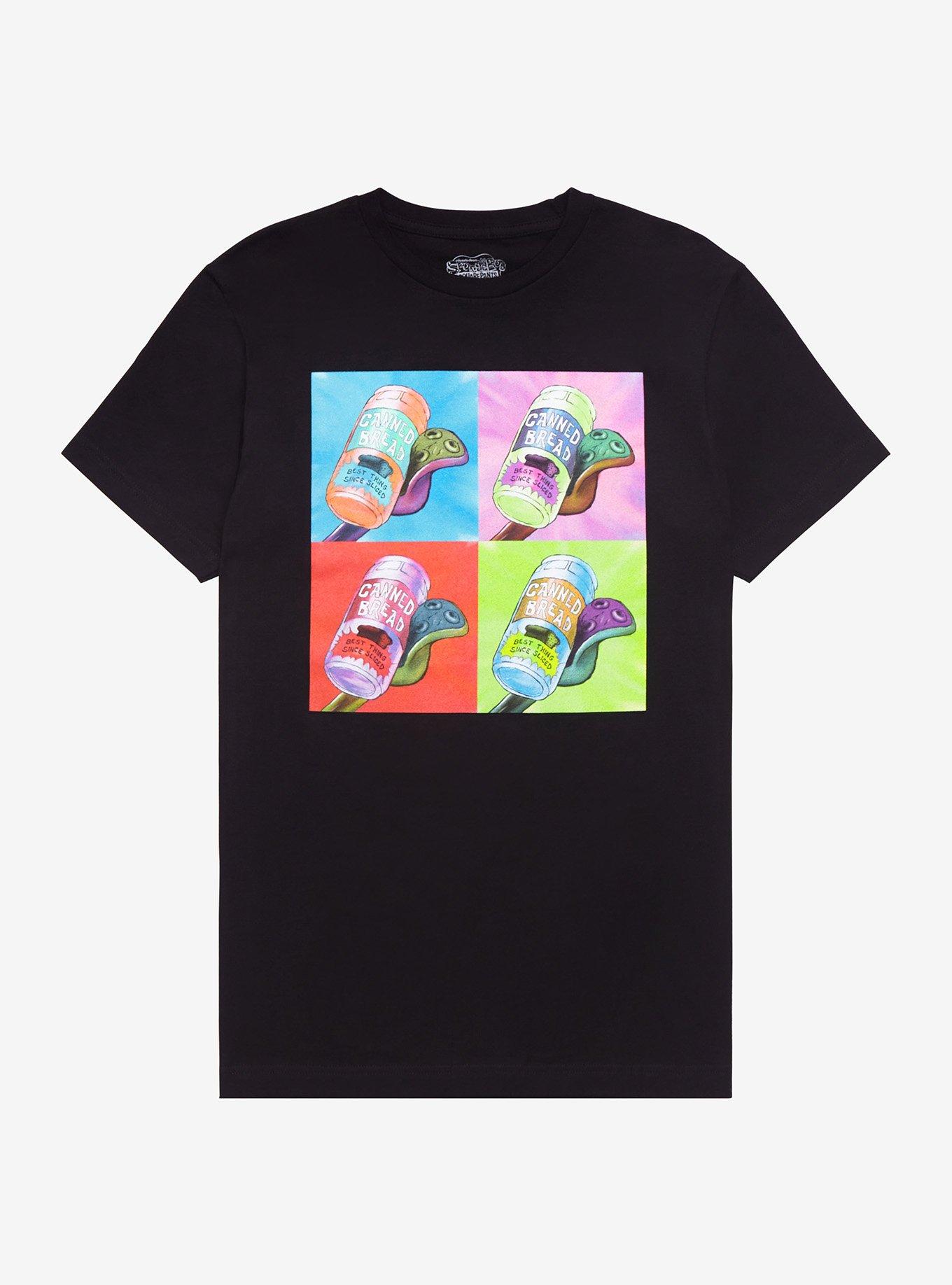 SpongeBob SquarePants Squidward Canned Bread T-Shirt, BLACK, hi-res