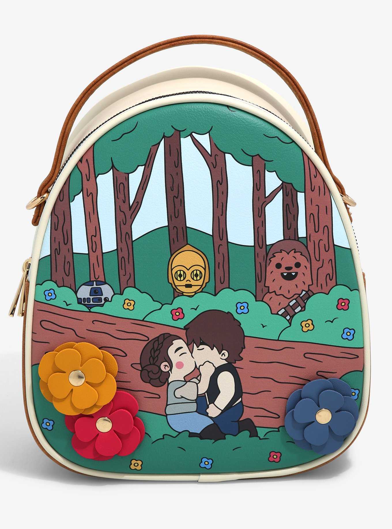 Star Wars Chibi Leia & Han in the Forest Mini Backpack - BoxLunch Exclusive, , hi-res