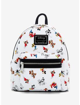 Loungefly Disney Mickey Mouse Outfits Allover Print Mini Backpack - BoxLunch Exclusive, , hi-res