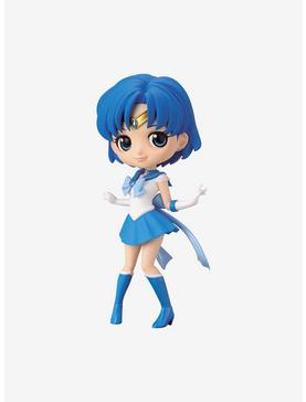 Banpresto Sailor Moon Eternal Q Posket Super Sailor Mercury (Ver. A) Figure, , hi-res