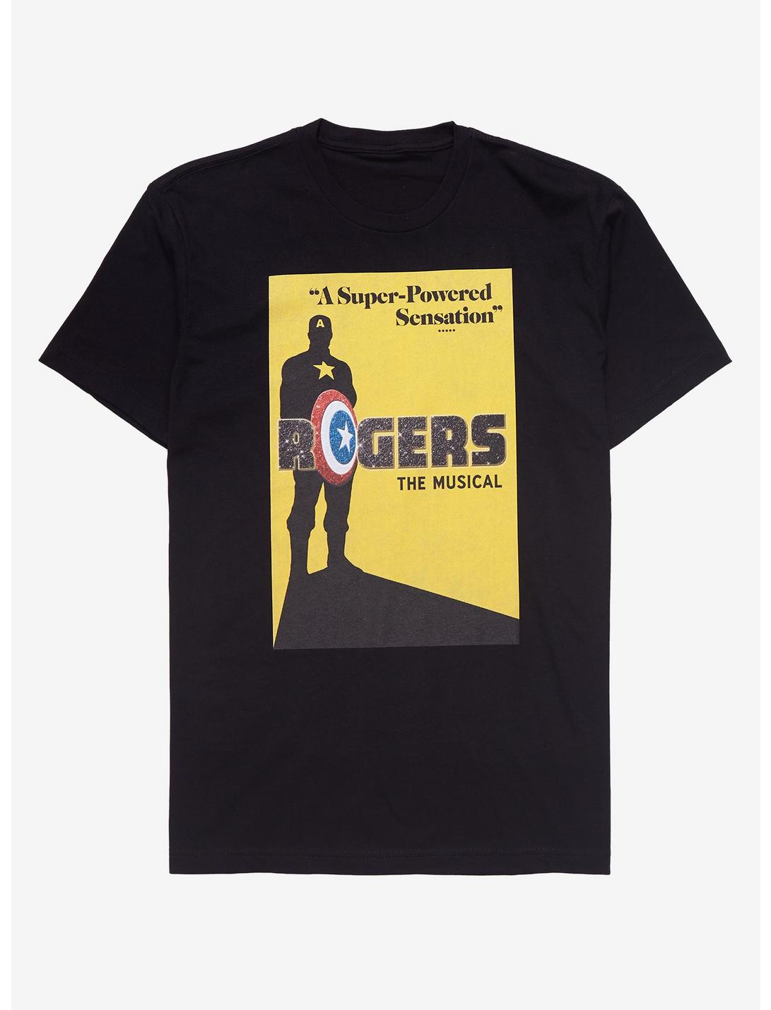 Marvel Hawkeye Rogers: The Musical T-Shirt, BLACK, hi-res
