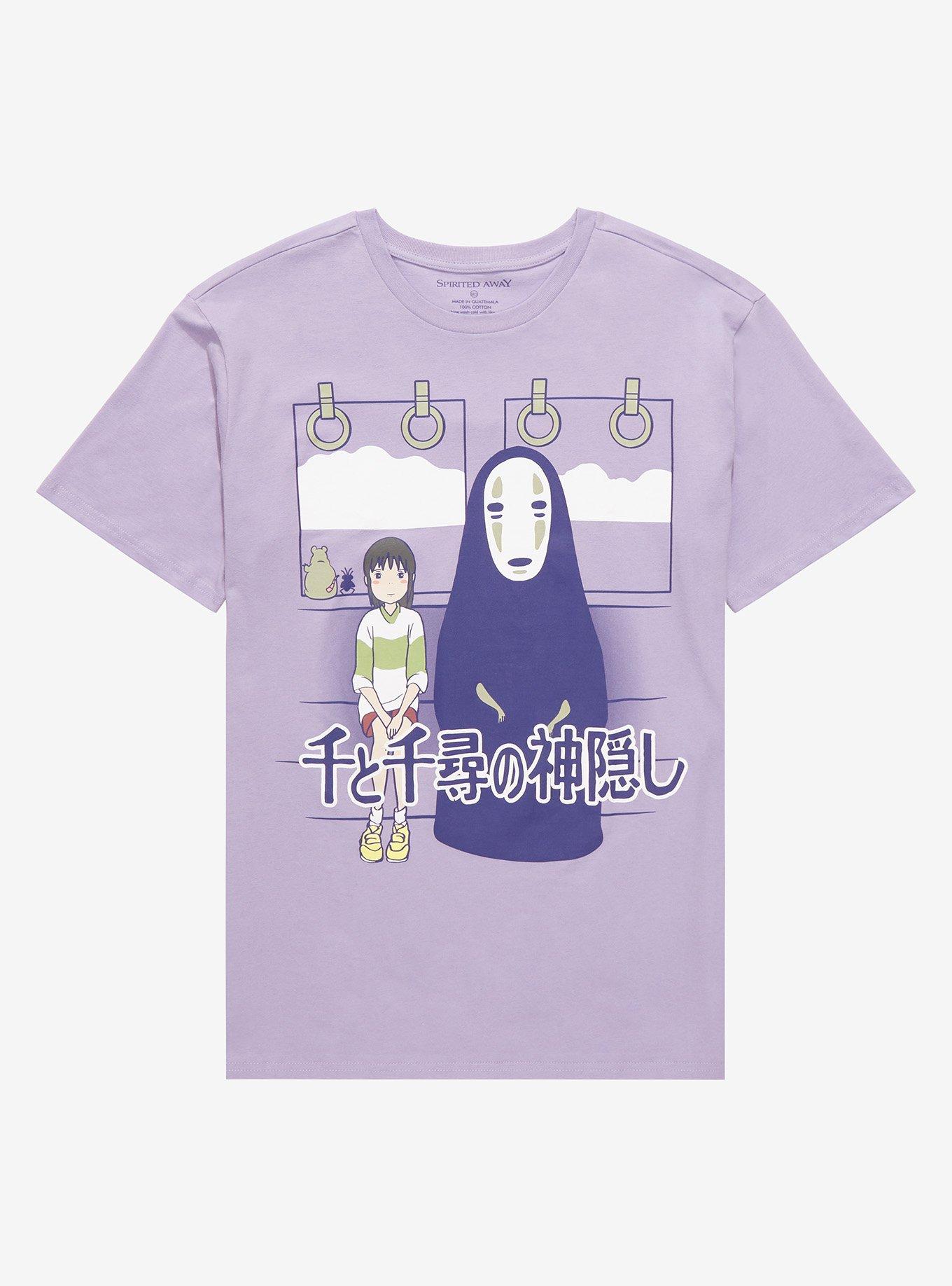 Studio Ghibli Spirited Away Chihiro & No-Face Train T-Shirt - BoxLunch Exclusive, LILAC, hi-res