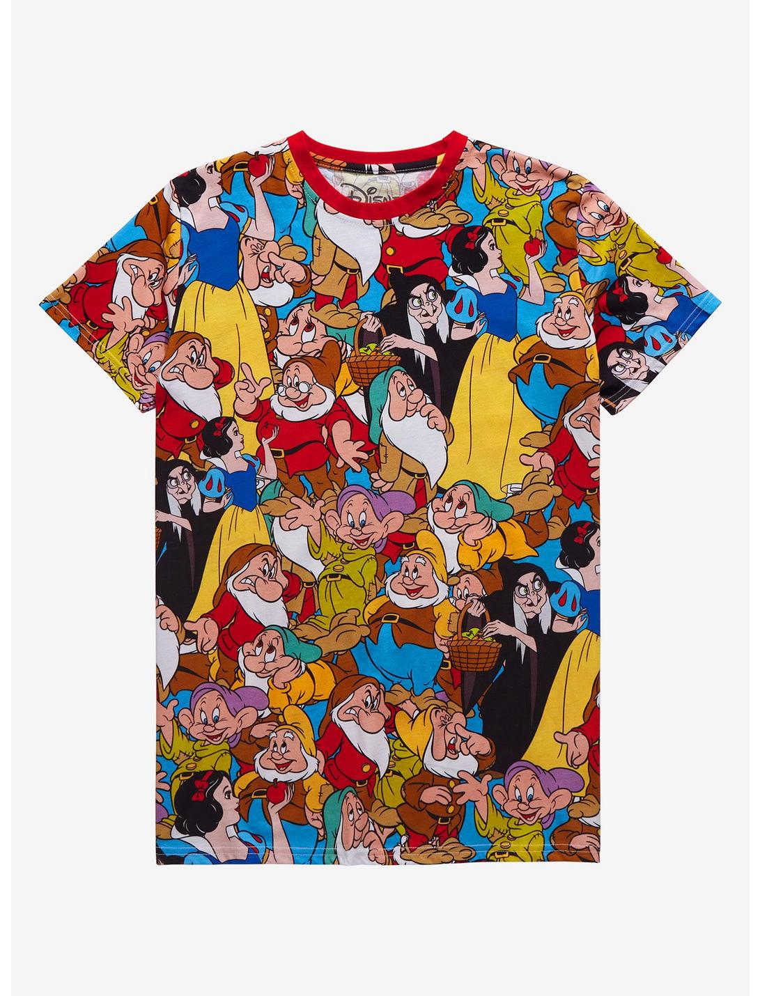 Cakeworthy Disney Snow White and the Seven Dwarfs Characters T-Shirt - BoxLunch Exclusive, MULTI, hi-res