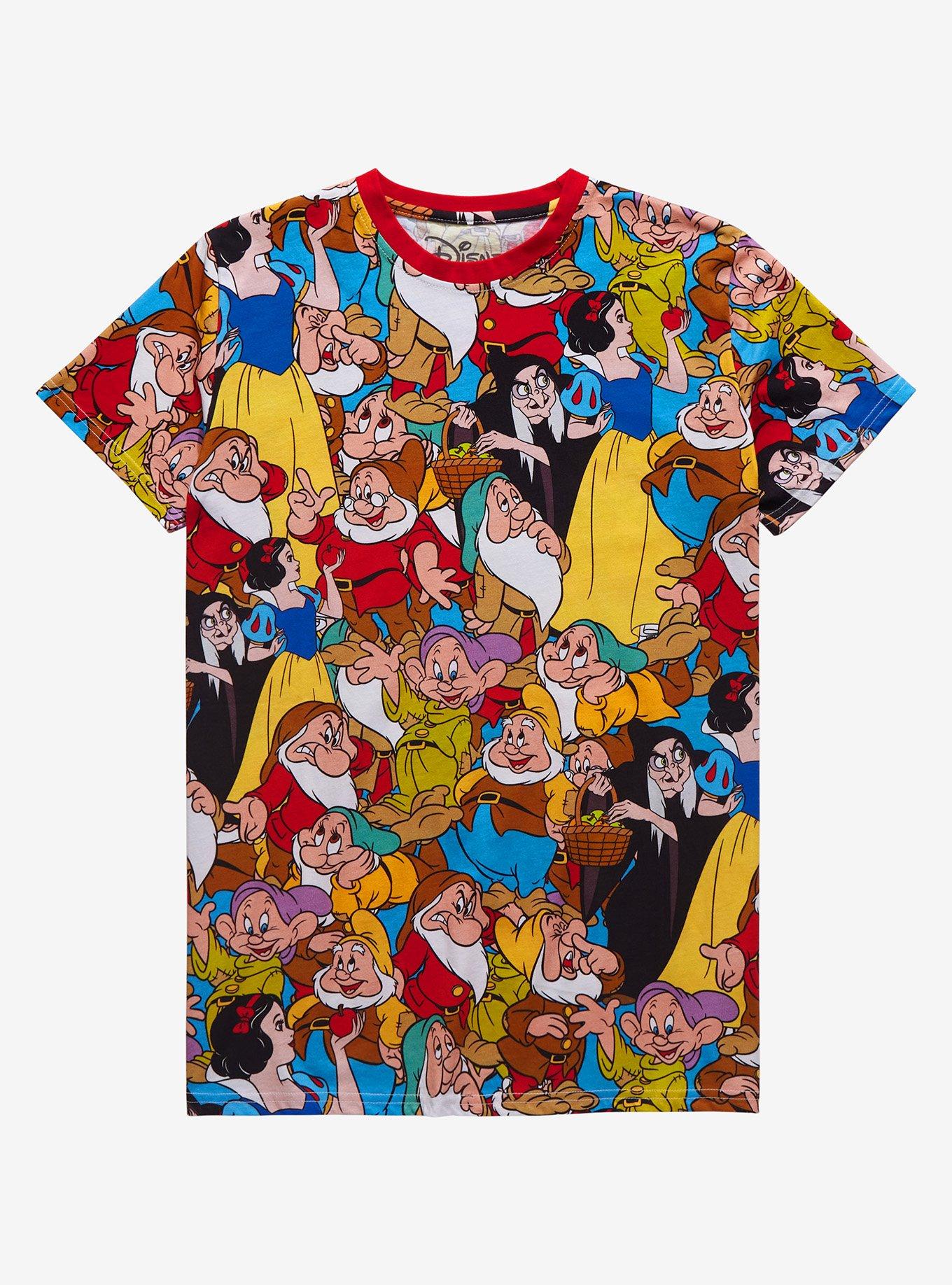 Cakeworthy Disney Snow White and the Seven Dwarfs Characters T-Shirt - BoxLunch Exclusive, MULTI, hi-res