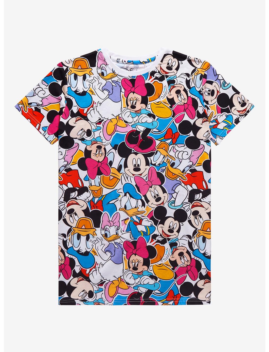 Cakeworthy Disney Mickey Mouse & Friends Characters T-Shirt - BoxLunch Exclusive , MULTI, hi-res