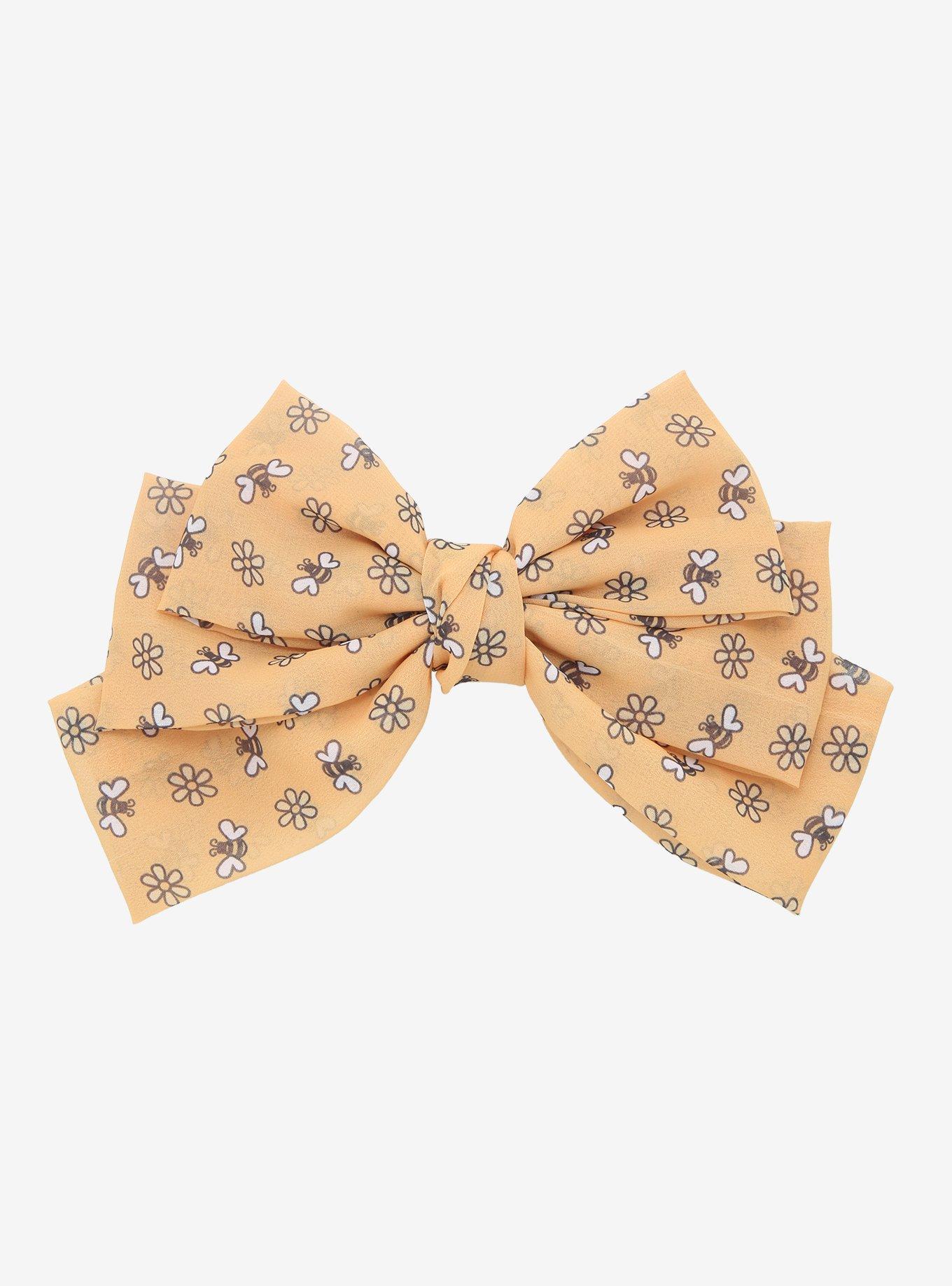 Bumblebee & Sunflower Hair Bow, , hi-res