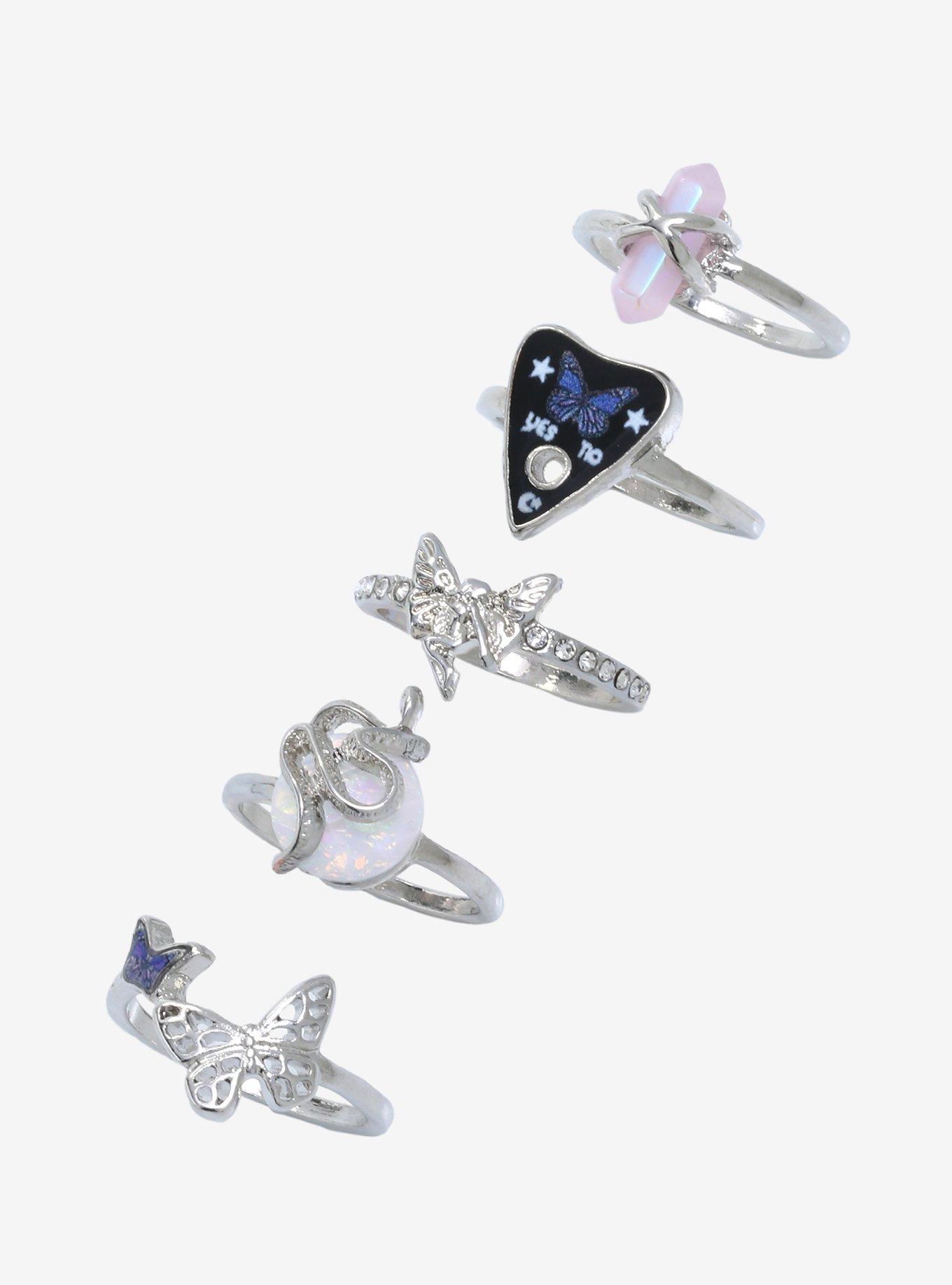 Butterfly & Planchette Ring Set, , hi-res