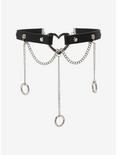 Heart Tiered Chain Choker, , hi-res