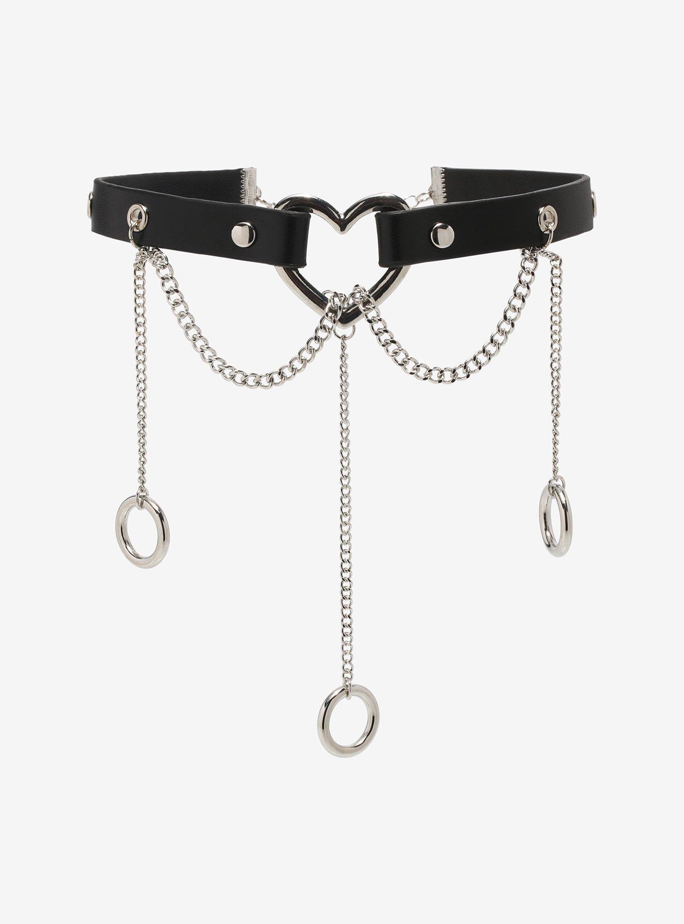 Heart on sale choker chain