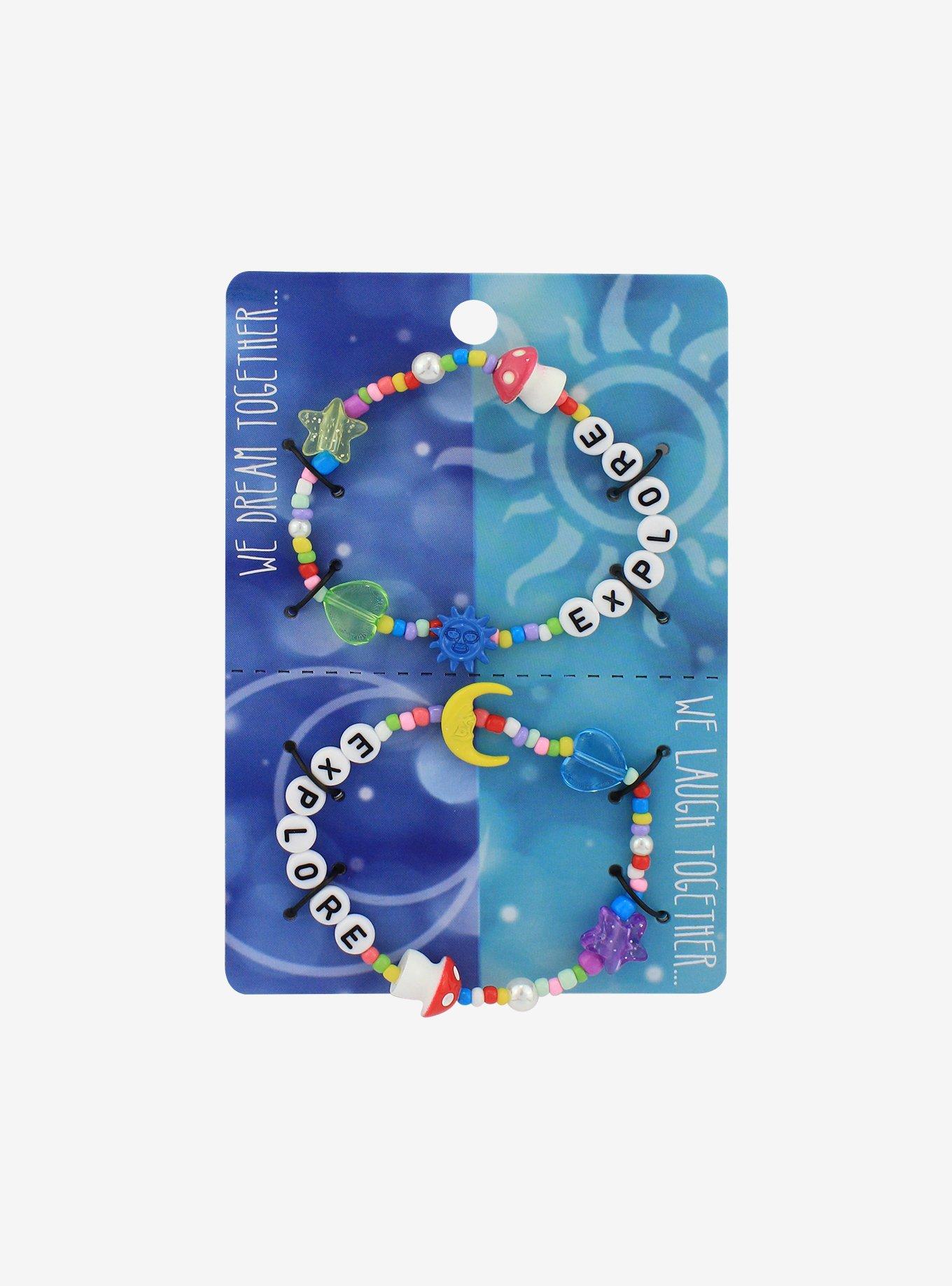 Explore Beaded Best Friend Bracelet Set, , hi-res