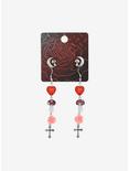 Mushroom Floral Cross Earring Set, , hi-res