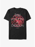 Game Of Thrones Fire Cannot Kill Dragon T-Shirt, BLACK, hi-res