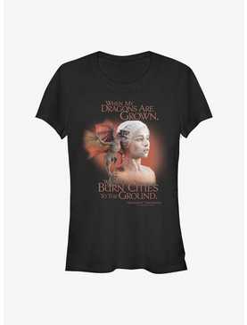 Game Of Thrones Daenerys Dragons Burn Cities Girls T-Shirt, , hi-res