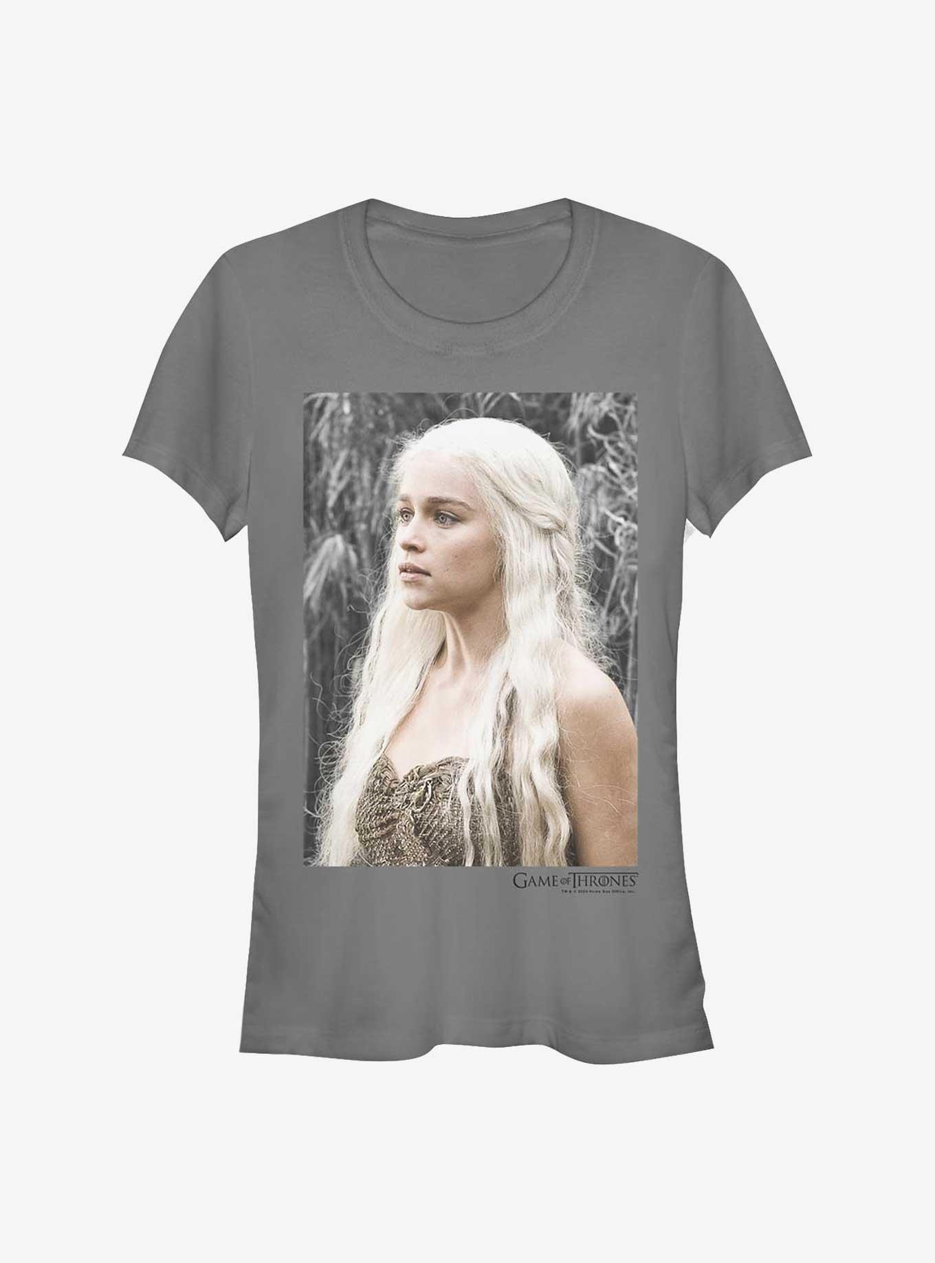 Game Of Thrones Daenerys Portrait Girls T-Shirt, CHARCOAL, hi-res