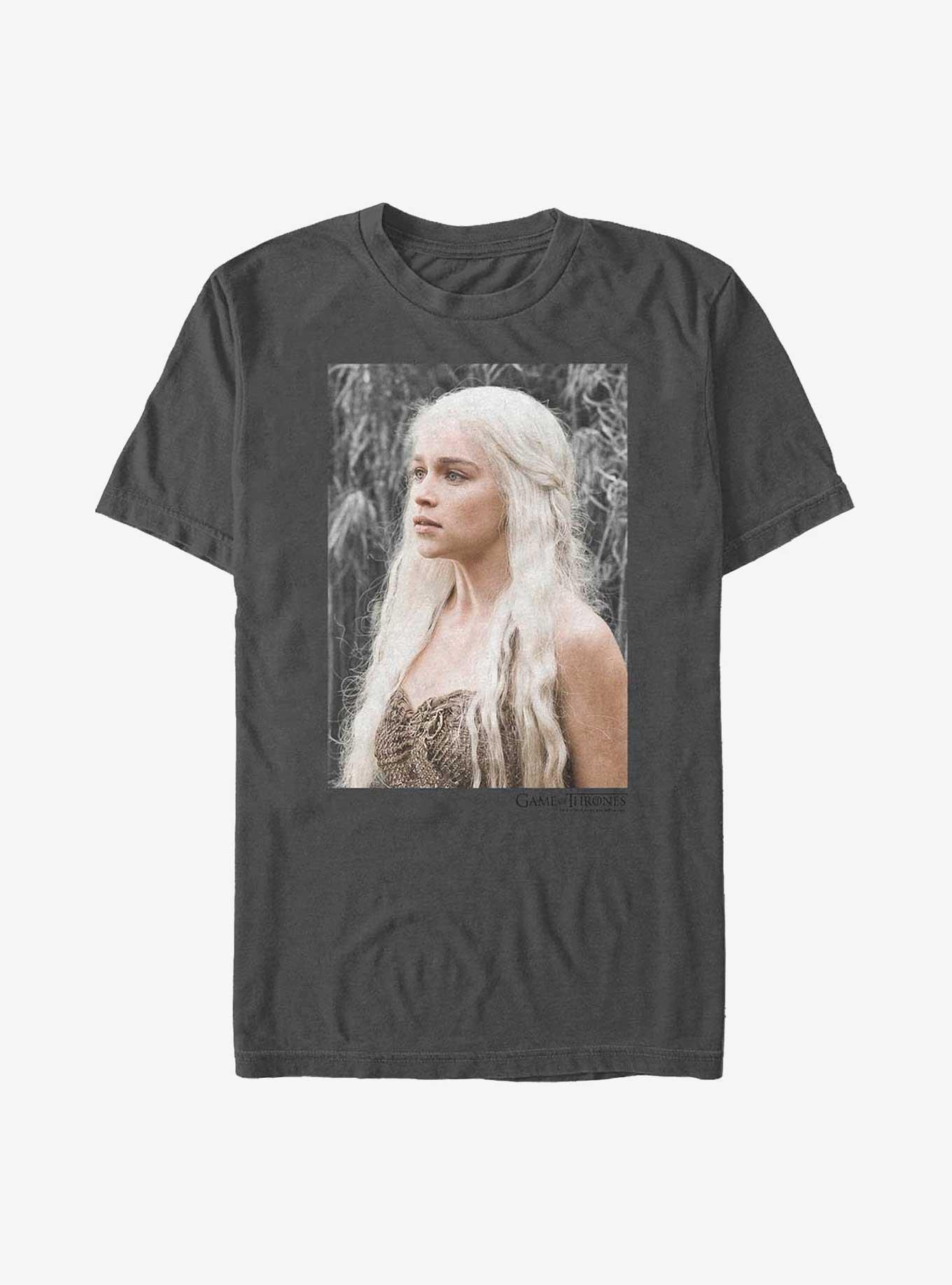 Game Of Thrones Daenerys Portrait T-Shirt, CHARCOAL, hi-res