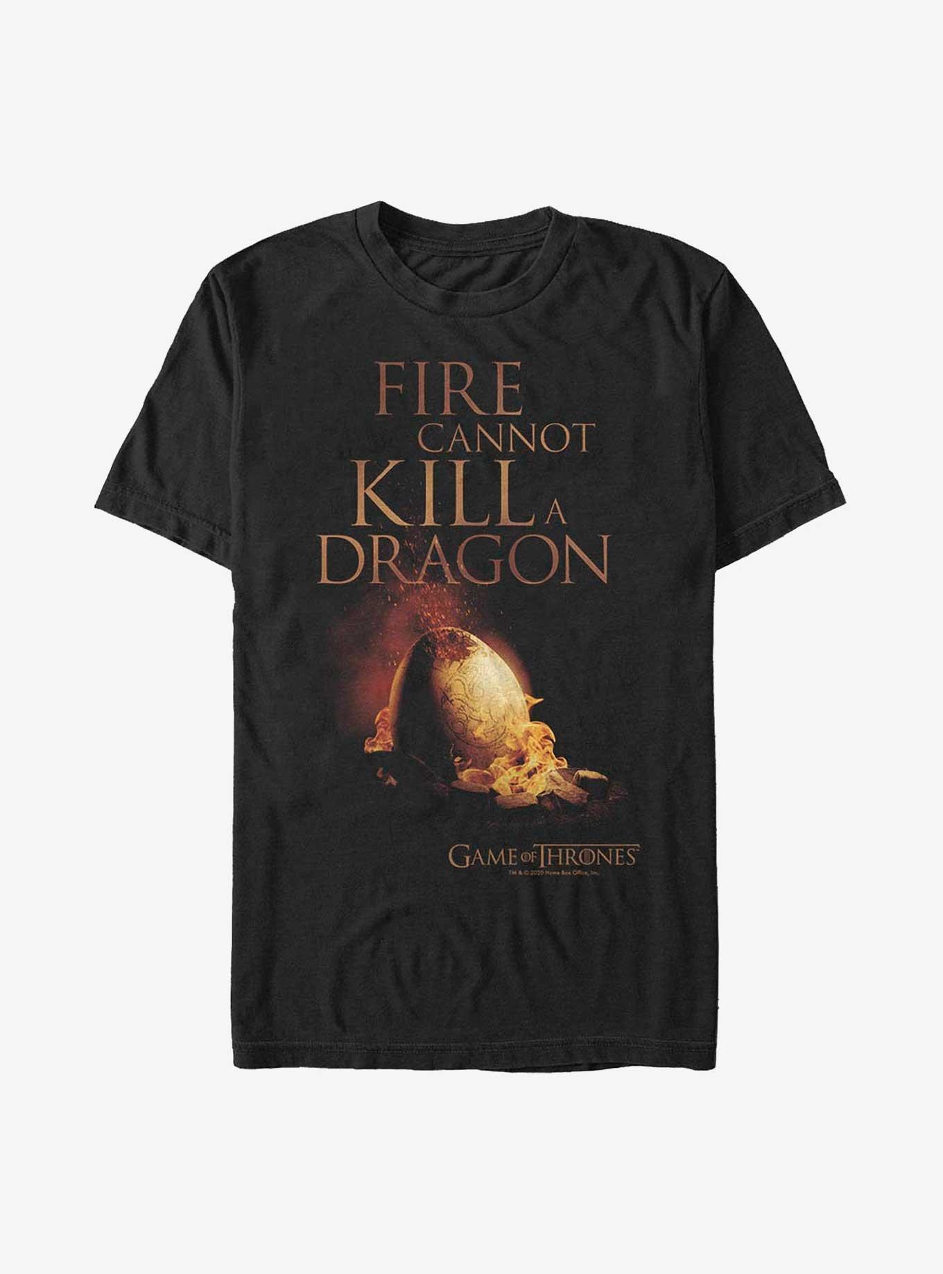 Game Of Thrones Dragon Fires T-Shirt, BLACK, hi-res