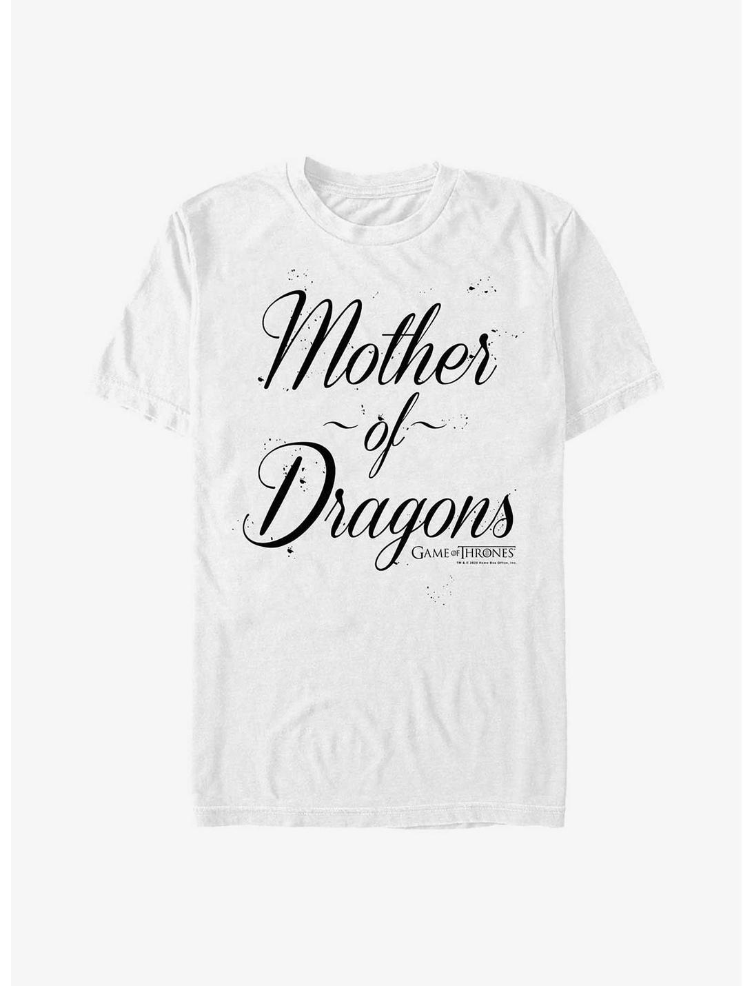 Game Of Thrones Mother Of Dragons Script T-Shirt, WHITE, hi-res