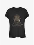 Game Of Thrones Empty Iron Throne Girls T-Shirt, BLACK, hi-res