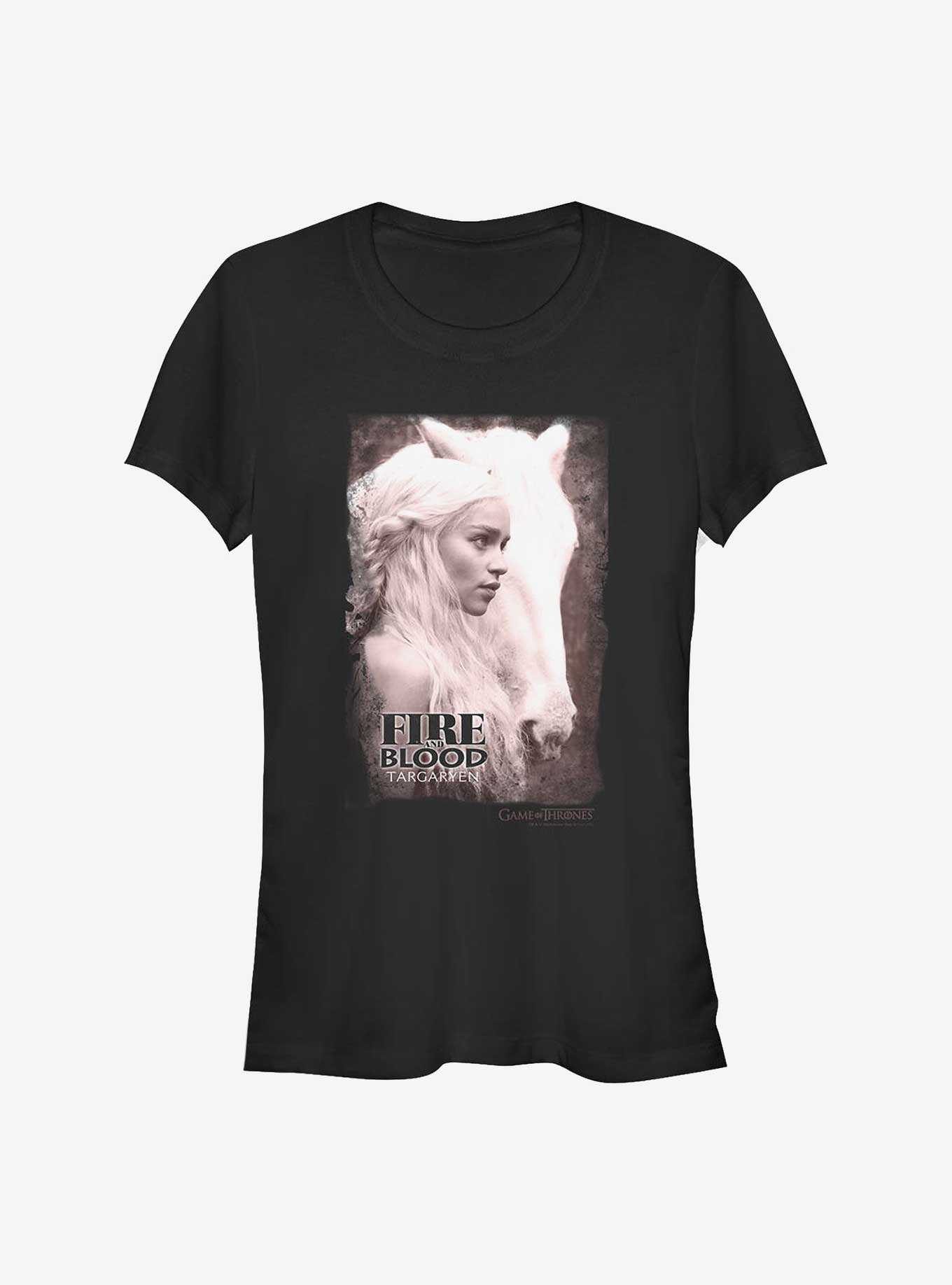 Game Of Thrones Daenerys Fire And Blood Girls T-Shirt, , hi-res