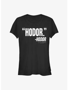 Game Of Thrones Hodor Thoughts Girls T-Shirt, , hi-res