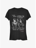 Game Of Thrones Tyrion Joffrey Struck A King Girls T-Shirt, BLACK, hi-res
