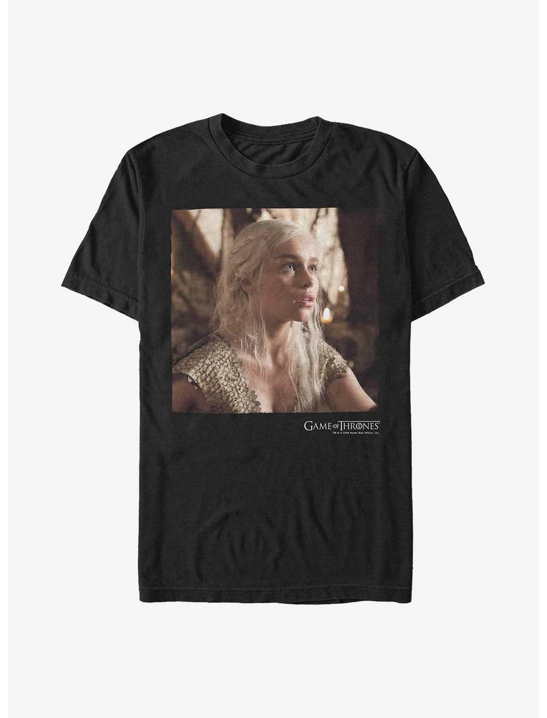 Game Of Thrones Daenerys Looking Up T-Shirt , BLACK, hi-res