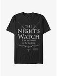 Game Of Thrones Night's Watch Sword T-Shirt, BLACK, hi-res