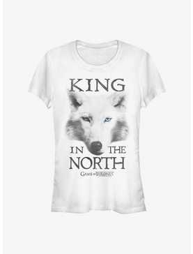 Game Of Thrones King In The North Wolf Girls T-Shirt, , hi-res