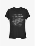 Game Of Thrones House Stark North Remembers Girls T-Shirt, BLACK, hi-res