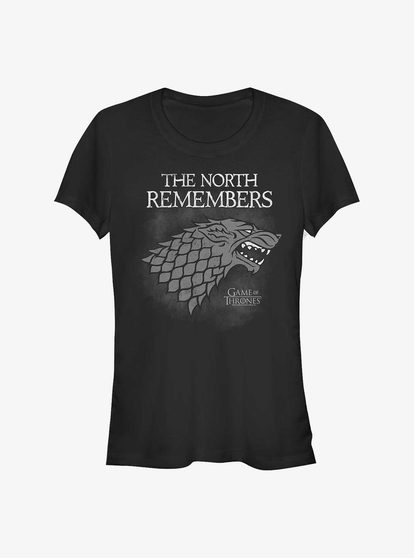 Game Of Thrones House Stark North Remembers Girls T-Shirt, , hi-res