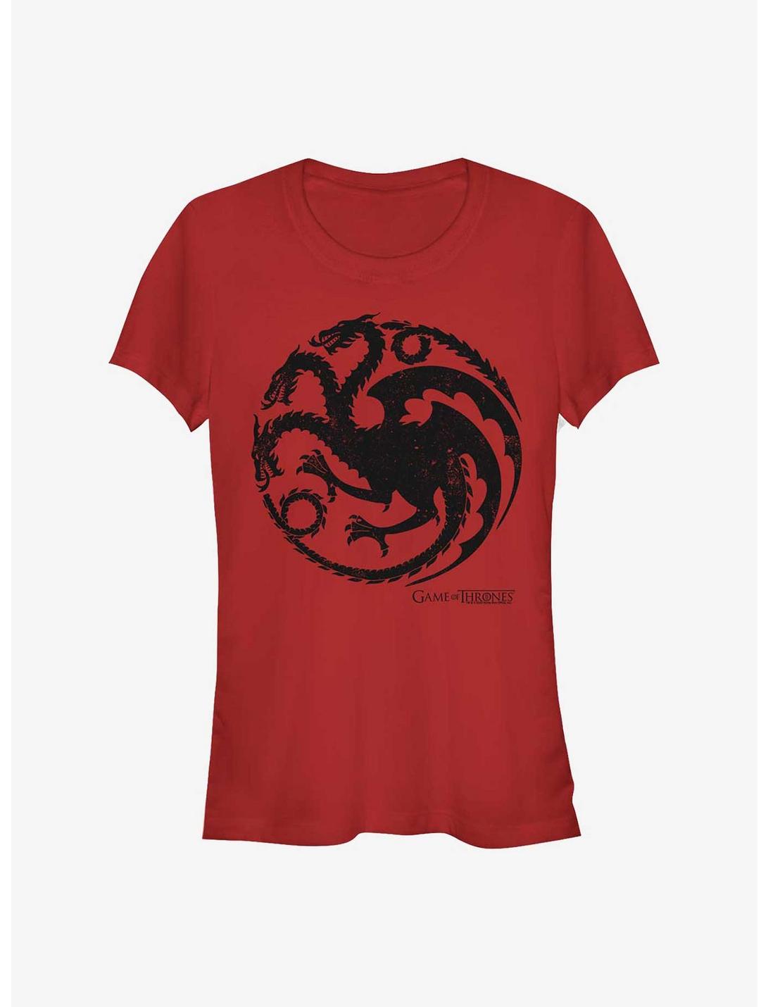 Game Of Thrones Targaryen Dragon Girls T-Shirt, RED, hi-res