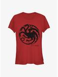 Game Of Thrones Targaryen Dragon Girls T-Shirt, RED, hi-res