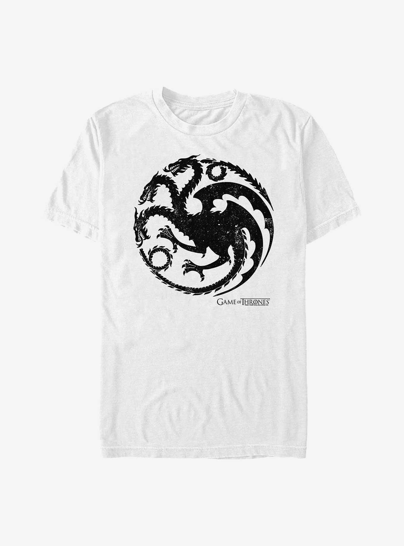 Game Of Thrones Targaryen Dragon T-Shirt, WHITE, hi-res