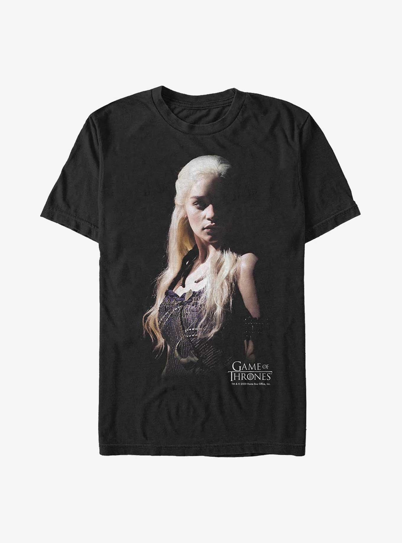 Game Of Thrones Daenerys Targaryen Shadow T-Shirt , BLACK, hi-res